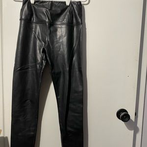 Black leather leggings from M boutique. Size S